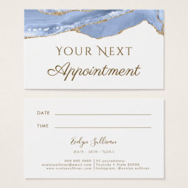 Cornflower Blue Agate Terminalkarte