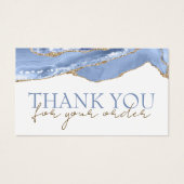 Cornflower Blue Agegen danke Ihnen Rabattkarte (Vorderseite)