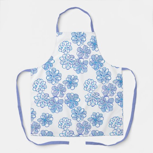Cornflower Blue Apron Schürze (Vorderseite)