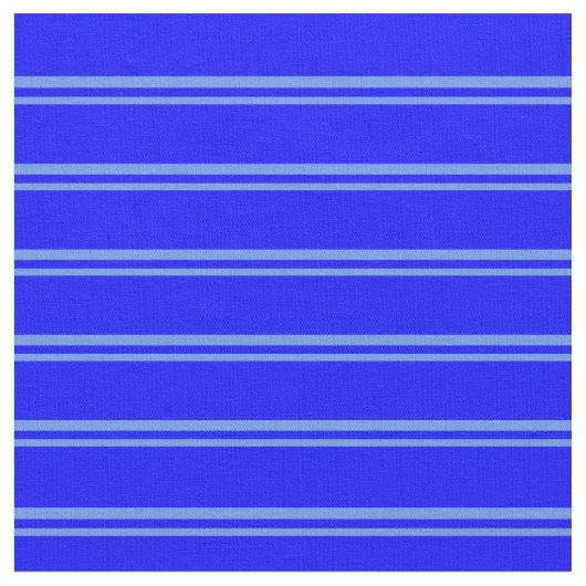 Cornflower Blue & Blue Linde Muster Stoff (Nahaufnahme)