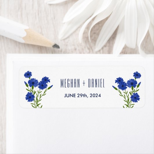 Cornflower Blue Botanical Wedding (Insitu)