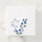 Cornflower Blue Botanical Wedding  Geschenkanhänger (Beispiel)