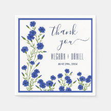 Cornflower Blue Botanical Wedding