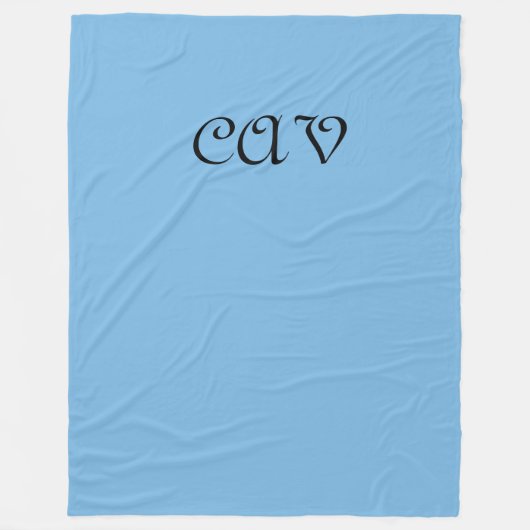 Cornflower Blue Fleecedecke (Vorderseite)