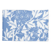 Cornflower Blue Floral Monogram Kissenbezug (Rückseite)