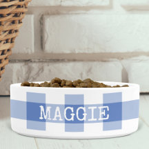 Cornflower Blue Gingham Karierter Personalisierter