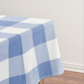 Cornflower Blue Gingham Karo Kariertes Muster Tischdecke (Beispiel)