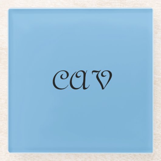 Cornflower Blue Glasuntersetzer (Vorderseite)