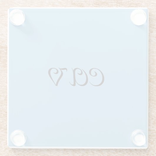 Cornflower Blue Glasuntersetzer (Rückseite)