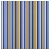 Cornflower Blue, Goldenrod, Cyan, Black & Blue Stoff (Muster)