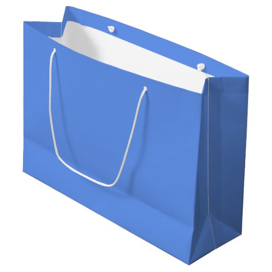 Cornflower Blue Große Geschenktüte (Vorderseite Schrägansicht)