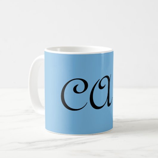 Cornflower Blue Kaffeetasse (Vorderseite Links)