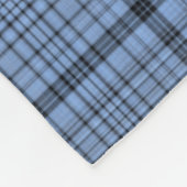 Cornflower Blue Kariert Fleecedecke (Ecke)