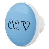 Cornflower Blue Keramikknauf (Rechts)