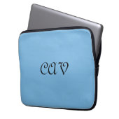 Cornflower Blue Laptopschutzhülle (Vorderseite Links)