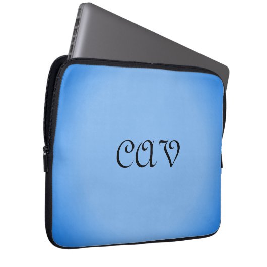 Cornflower Blue Laptopschutzhülle (Vorne Rechts)