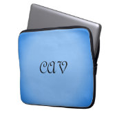 Cornflower Blue Laptopschutzhülle (Vorderseite Links)