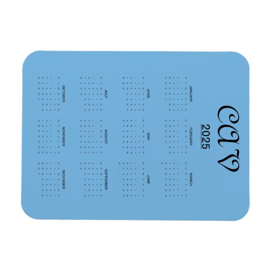 Cornflower Blue Magnet (Horizontal)