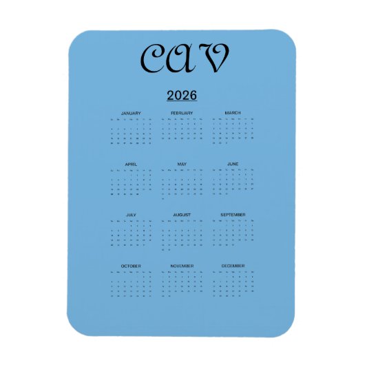 Cornflower Blue Magnet (Vertikal)