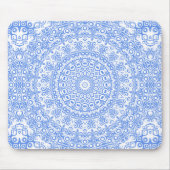 Cornflower Blue Mandala Muster Mousepad (Vorne)
