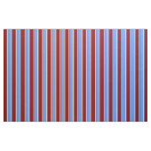 Cornflower Blue, Maroon & White Lines Stoff (Fat Quarter (45,7 x 55,9 cm))