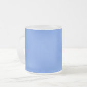 Cornflower Blue Mattglastasse (Vorderseite Links)