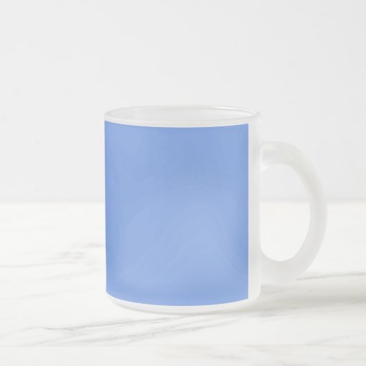 Cornflower Blue Mattglastasse (Rechts)