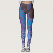 Cornflower Blue Mod Leggings (Vorderseite)
