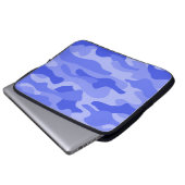 Cornflower Blue Monocolor Camouflage Laptopschutzhülle (Vorne Knopf)