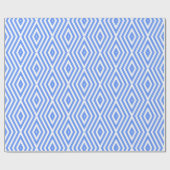Cornflower Blue Moods Diamond Chevrons Geschenkpapier (Flach)