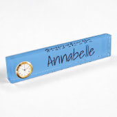 Cornflower Blue Namensplakette
