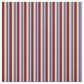 Cornflower Blue, Pale Goldenrod und Maroon Lines Stoff (Muster)