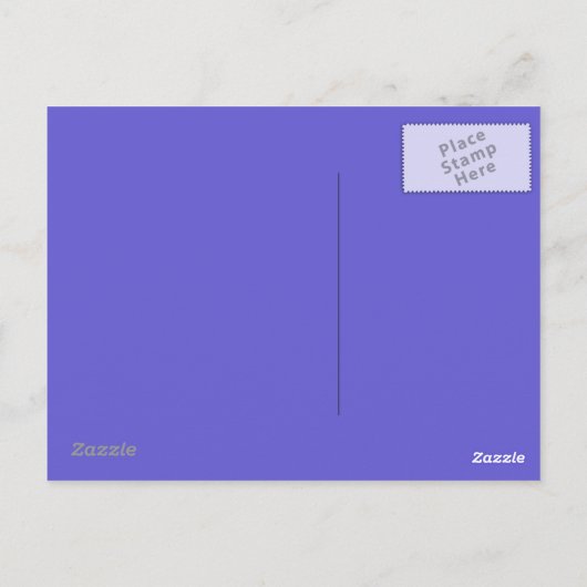 Cornflower Blue Postcard Postkarte (Rückseite)