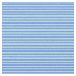 Cornflower Blue & Powder Blue Streifen Stoff