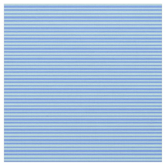 Cornflower Blue & Powder Blue Streifen Stoff (Nahaufnahme)