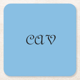 Cornflower Blue Rechteckiger Pappuntersetzer