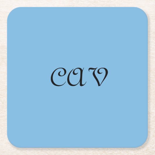 Cornflower Blue Rechteckiger Pappuntersetzer (Vorderseite)