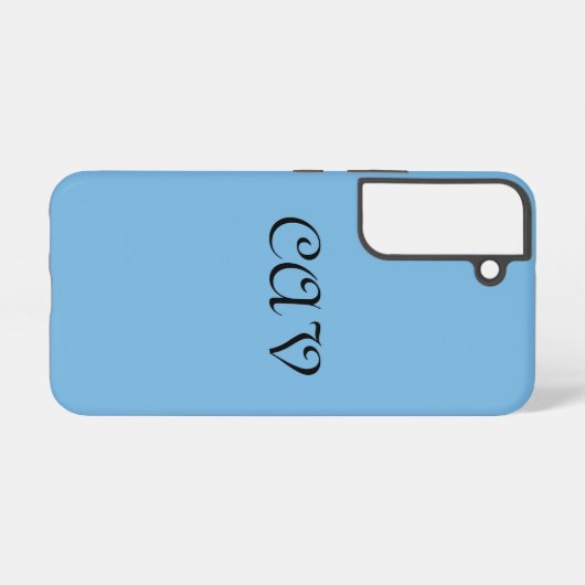 Cornflower Blue Samsung Galaxy Hülle (Rückseite (Horizontal))