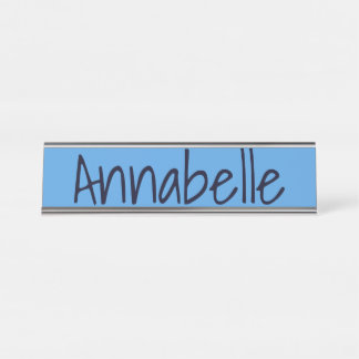 Cornflower Blue Schreibtischnamensplakette
