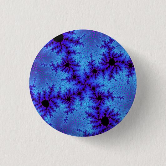 Cornflower Blue Speckle Button (Vorderseite)