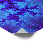 Cornflower Blue Speckle Poster (Ecke)