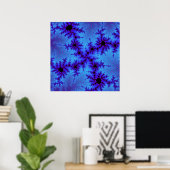 Cornflower Blue Speckle Poster (Heimbüro)