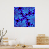 Cornflower Blue Speckle Poster (Küche)