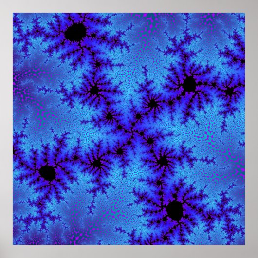 Cornflower Blue Speckle Poster (Vorne)