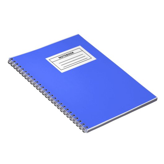 Cornflower Blue Spiral Foto Notebook Notizblock (Rechte Seite)