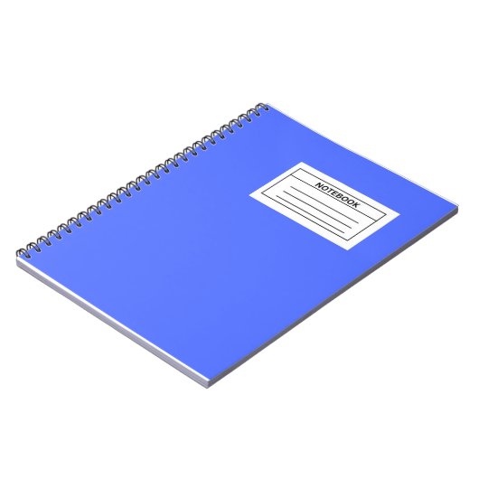 Cornflower Blue Spiral Foto Notebook Notizblock (Linke Seite)