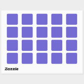 Cornflower Blue Square Sticker (Blatt)