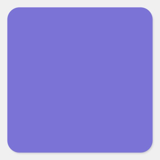 Cornflower Blue Square Sticker (Vorderseite)