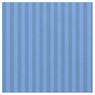 Cornflower Blue und Blue Colored Lines Stoff