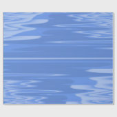 Cornflower Blue Wavy Design Geschenkpapier (Flach)